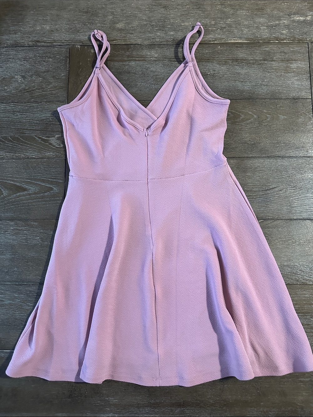 Lilac Spaghetti Strap Fit & Flare Dress women’s size Large - Picture 3 of 3